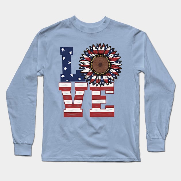 American love Long Sleeve T-Shirt by LHaynes2020